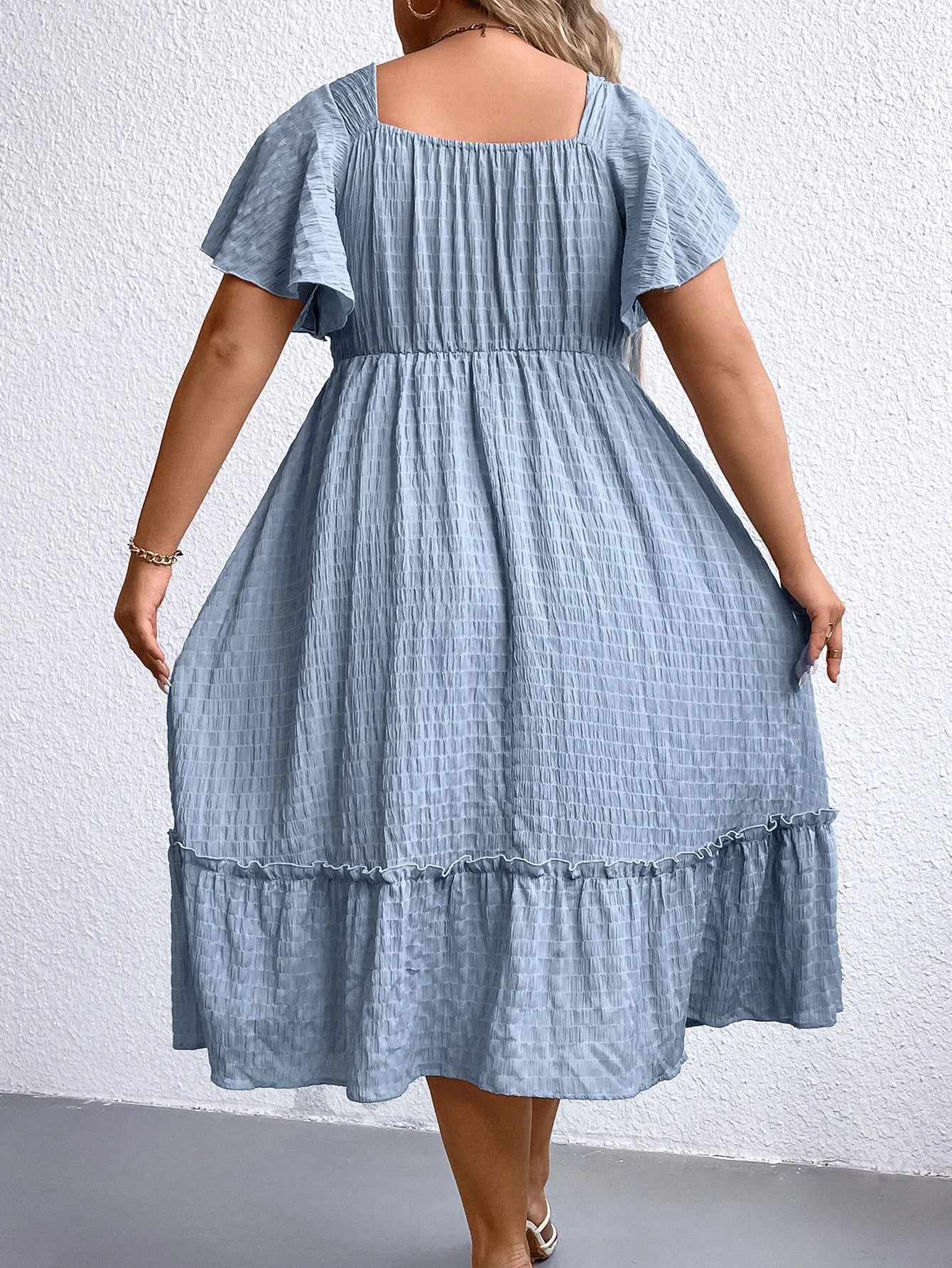 Plus-Size Zomerjurk Vintage Stijl Vrouwelijk