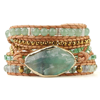 Fluoriet Armband Detoxerend met Iris Steen