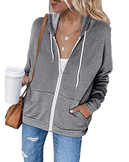 Dames Zipped Hoodie Mila - Zacht en Warme Sweatshirt