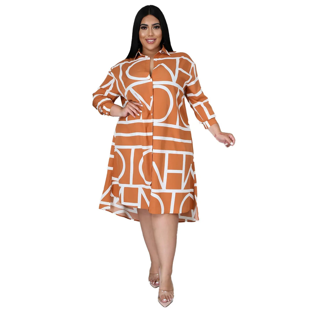 Plus-Size Jurk Casual en Uniek voor Vrouw