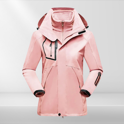 Dames Outdoorjas 3-in-1 Waterdicht en Ademend
