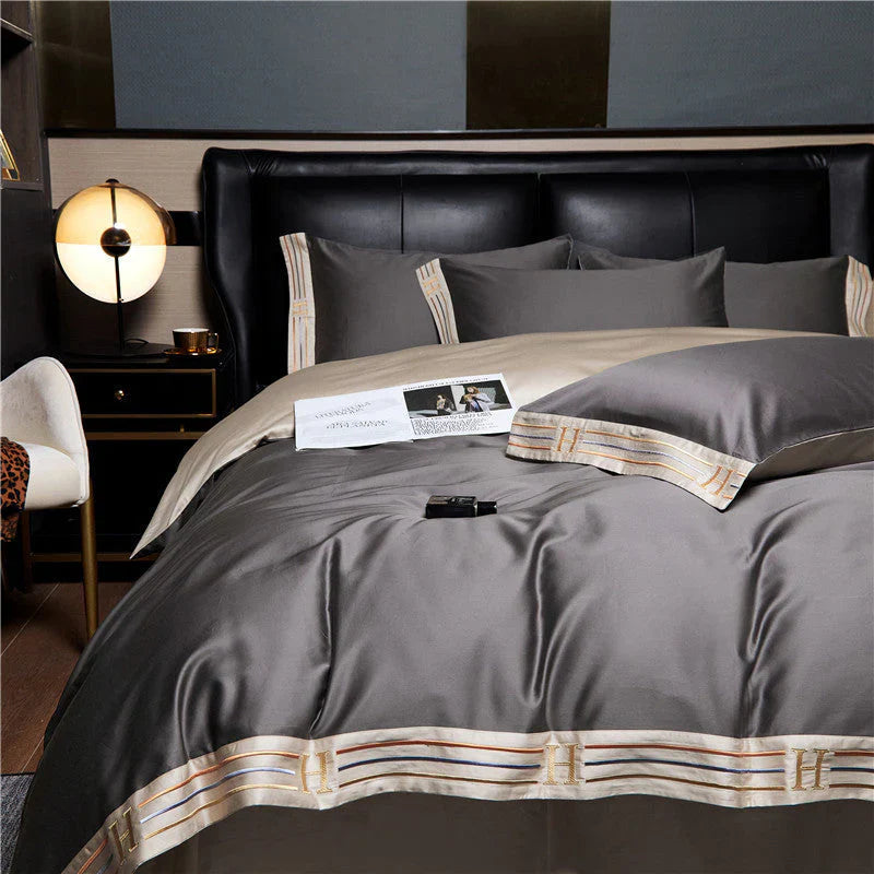 Luxe Beddengoed 4-Delig Satijn Set Zacht en Comfortabel