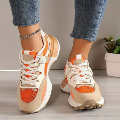 Vrouwensportschoenen Kleurenblock Casual Stijl - Mode Vibes