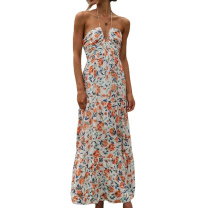 Fleurige Maxi Jurk voor Vrouw Stijlvol en Comfortabel