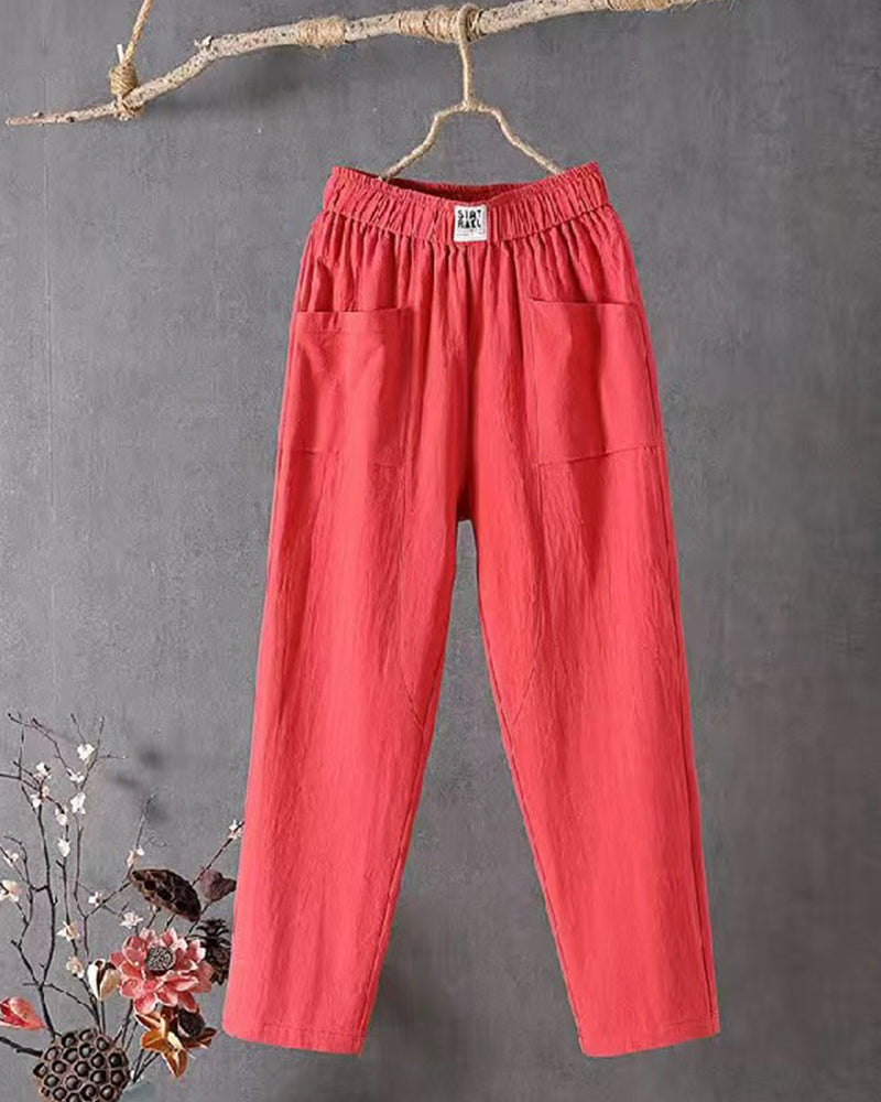 Damesbroek Losse Zomerbroek Casual Stijl