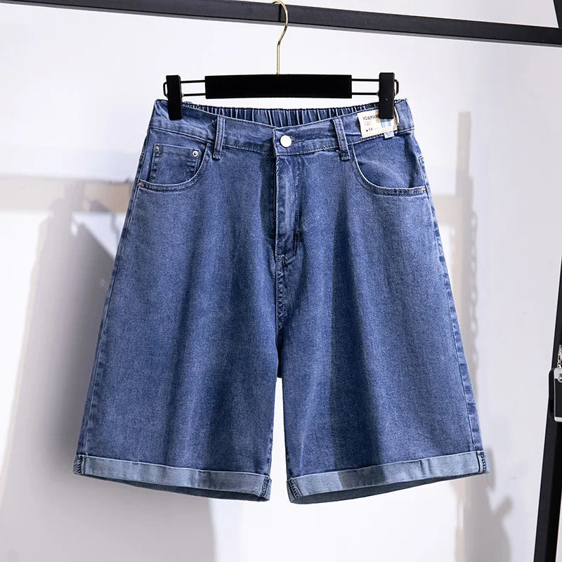 Plus Size Short Comfortabel Hoge Taille