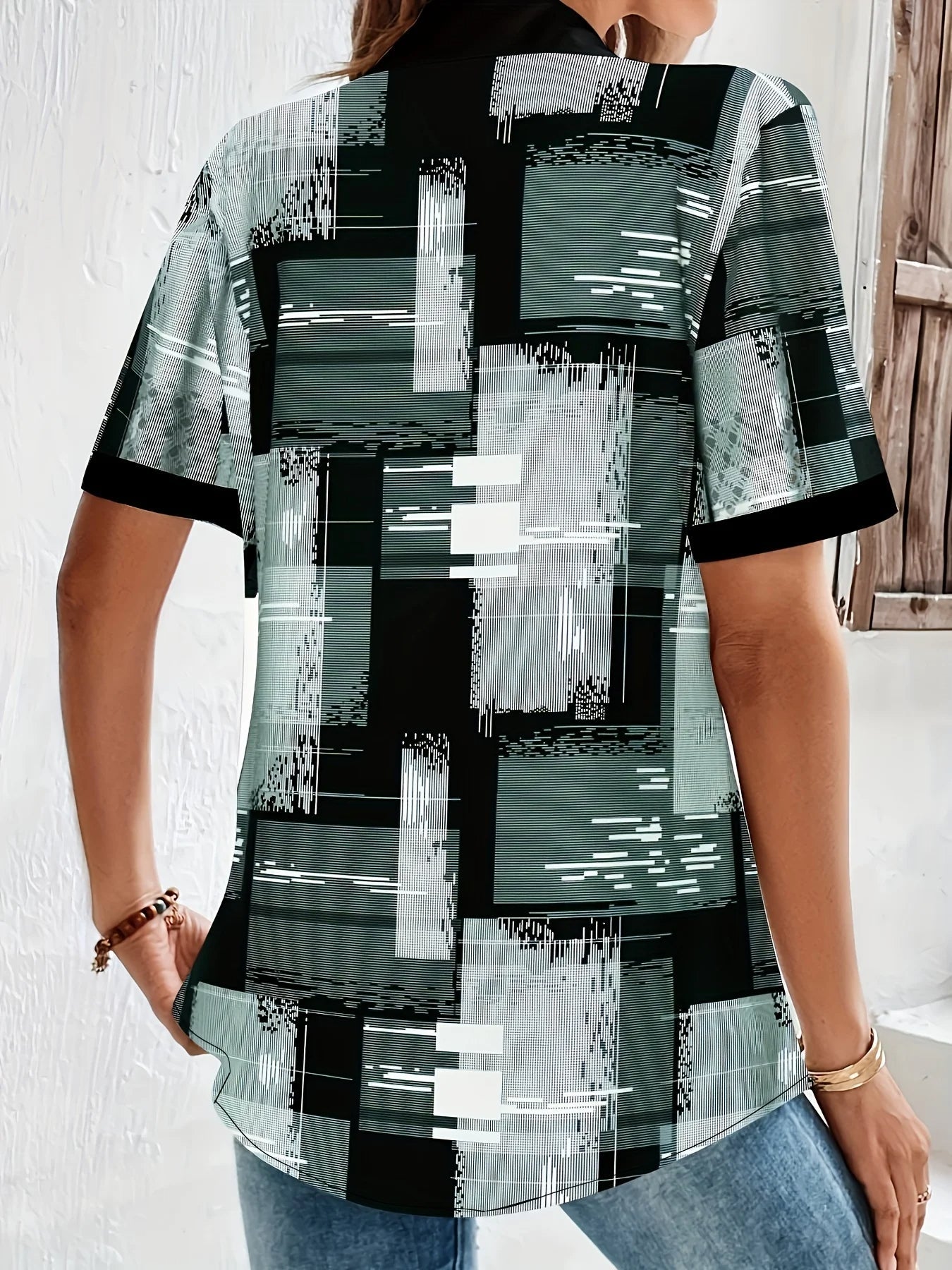 Plus-Size Blouse Trendy Comfortabel voor Dames