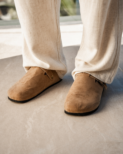 Heren Clog Suede Comfortabel Ergonomisch Voetbed