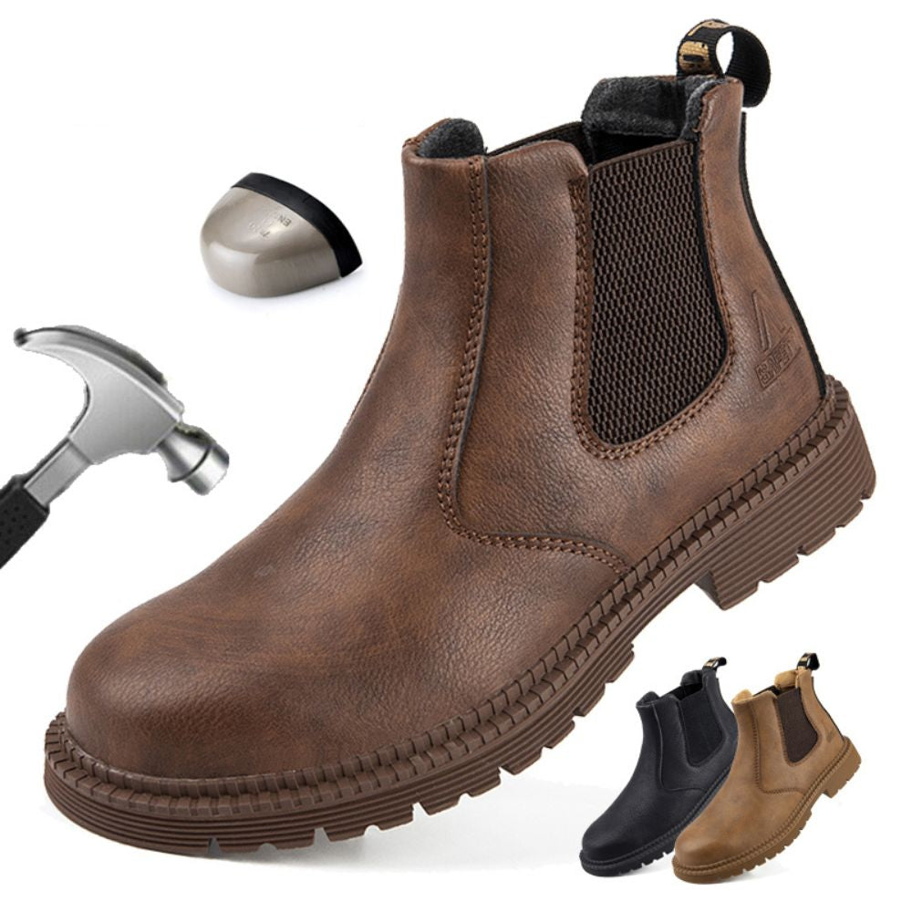 Waterdichte Werklaarzen Leren Safety Schoenen