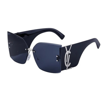 Randloze Zonnebril Trendy Design voor Dames