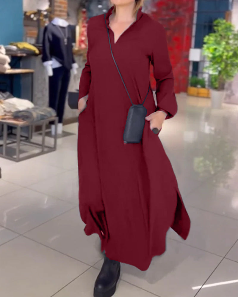 Elegante Maxi Jurk Losse Vrouwenjurk Zomerjurk