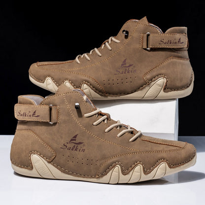 Orthopedische Leren Schoenen voor Mannen Comfortabel