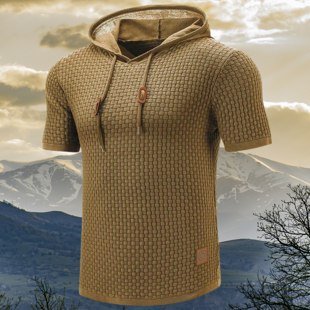 Manor - Korte Mouwen Sweatshirt met Capuchon