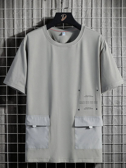 Plus Size T-Shirt Urban Trendy voor Mannen