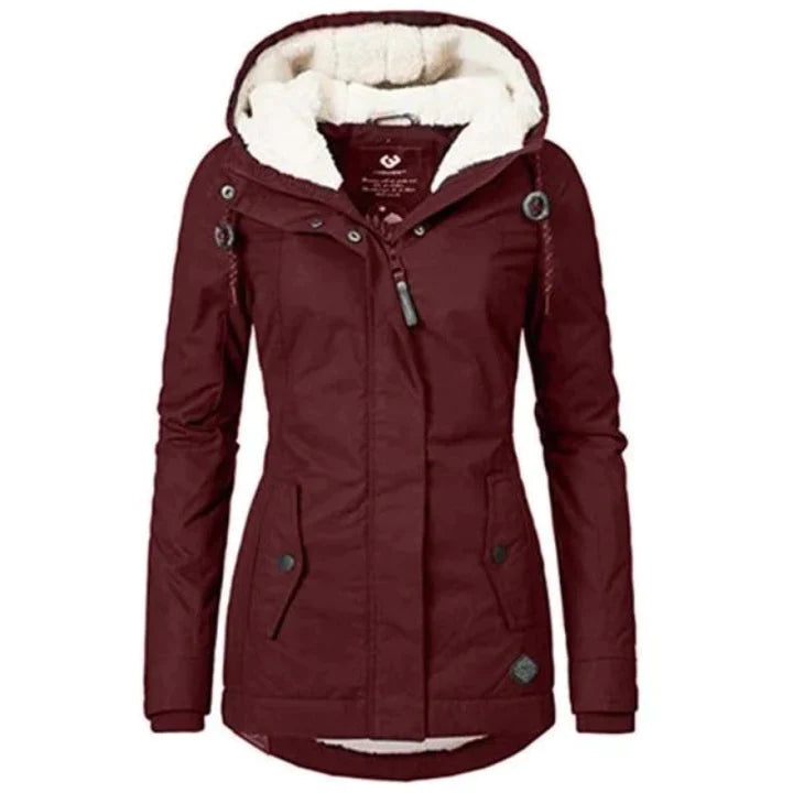FrostAura Winterparka voor dames met capuchon
