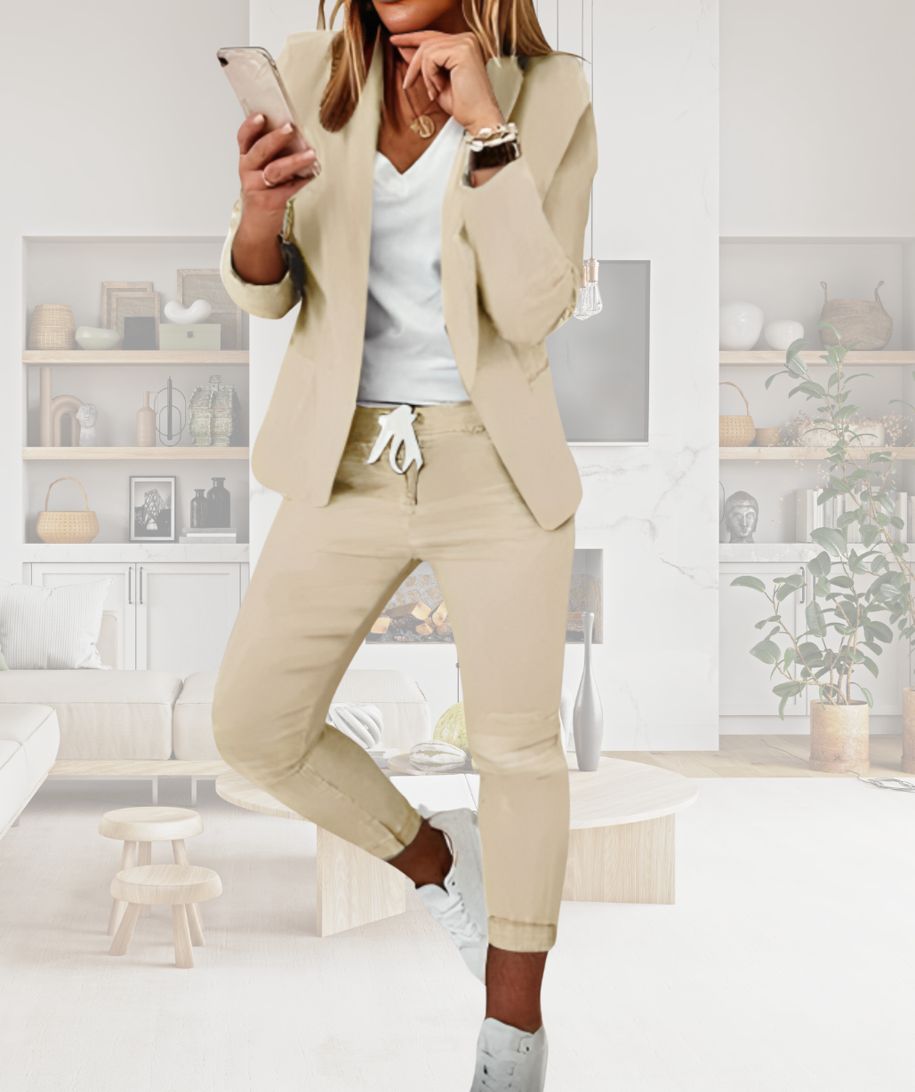 Dames Broekpak Livia Elegant Zwart