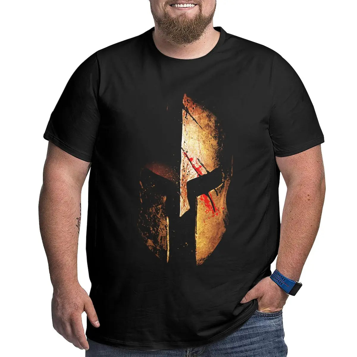 Klassieke Vintage T-Shirt van Katoen Plus Size