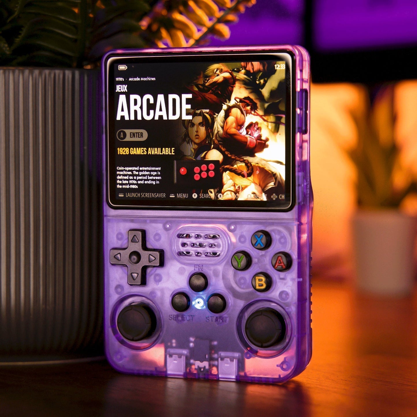 Retro Gameconsole met Afneembare Controller Pocket Formaat