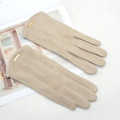Dames Suède Handschoenen Warm en Stijlvol