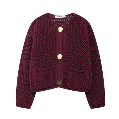 Dames Gebreid Vest Comfortabele Pasvorm - Mode Vibes
