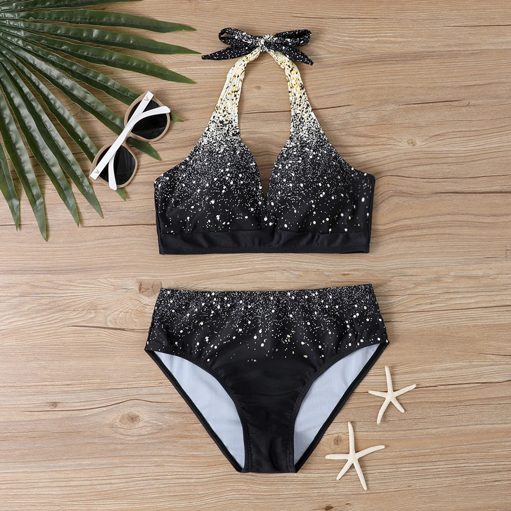 Plus-Size Bikini Retro Stijlvol Badmode