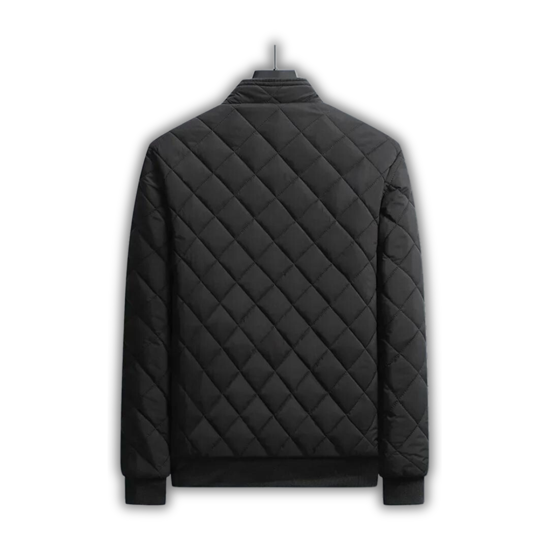 Heren Gewatteerde Jas met Fleece Voering - Warm en Comfortabel