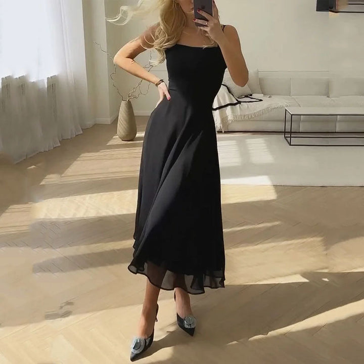 Mouwloze Jurk Zomerjurk Vrouwelijk Model