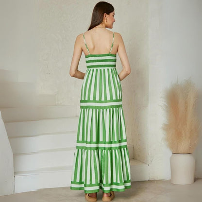Maxi Jurk met Spaghettibandjes Zomerjurk Vrouw