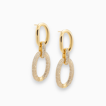 Glamour Oorhangers met Sparkling Steentjes Aurora Design - Mode Vibes