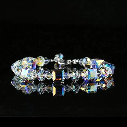 Kubieke Kristallen Armband Uniek en Stijlvol