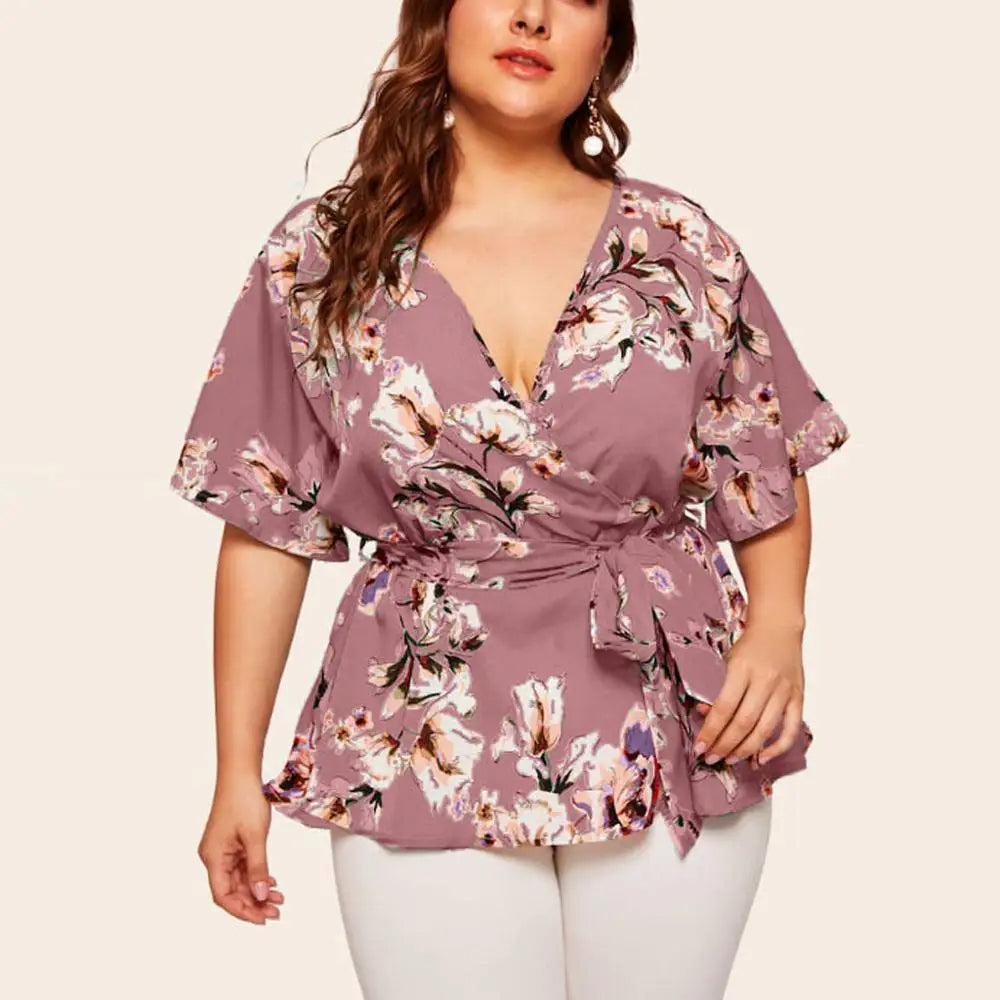 Plus-Size Top Fenna Vrouwelijk Kleurrijk & Veelzijdig