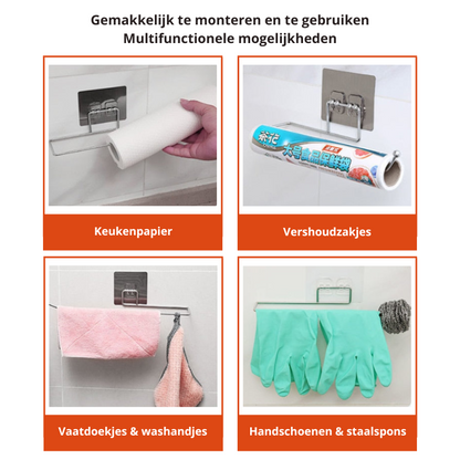 Keukenrol Hanger 2 stuks - Keukenpapier Houder
