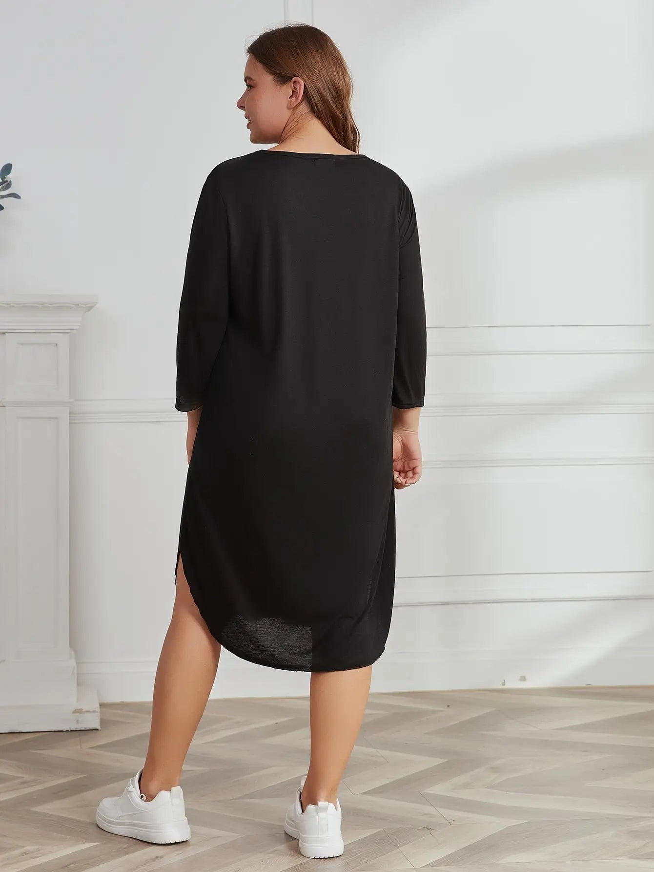 Plus-Size Zomerjurk Casual Stijlvol Modisch