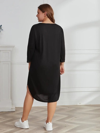 Plus-Size Zomerjurk Casual Stijlvol Modisch