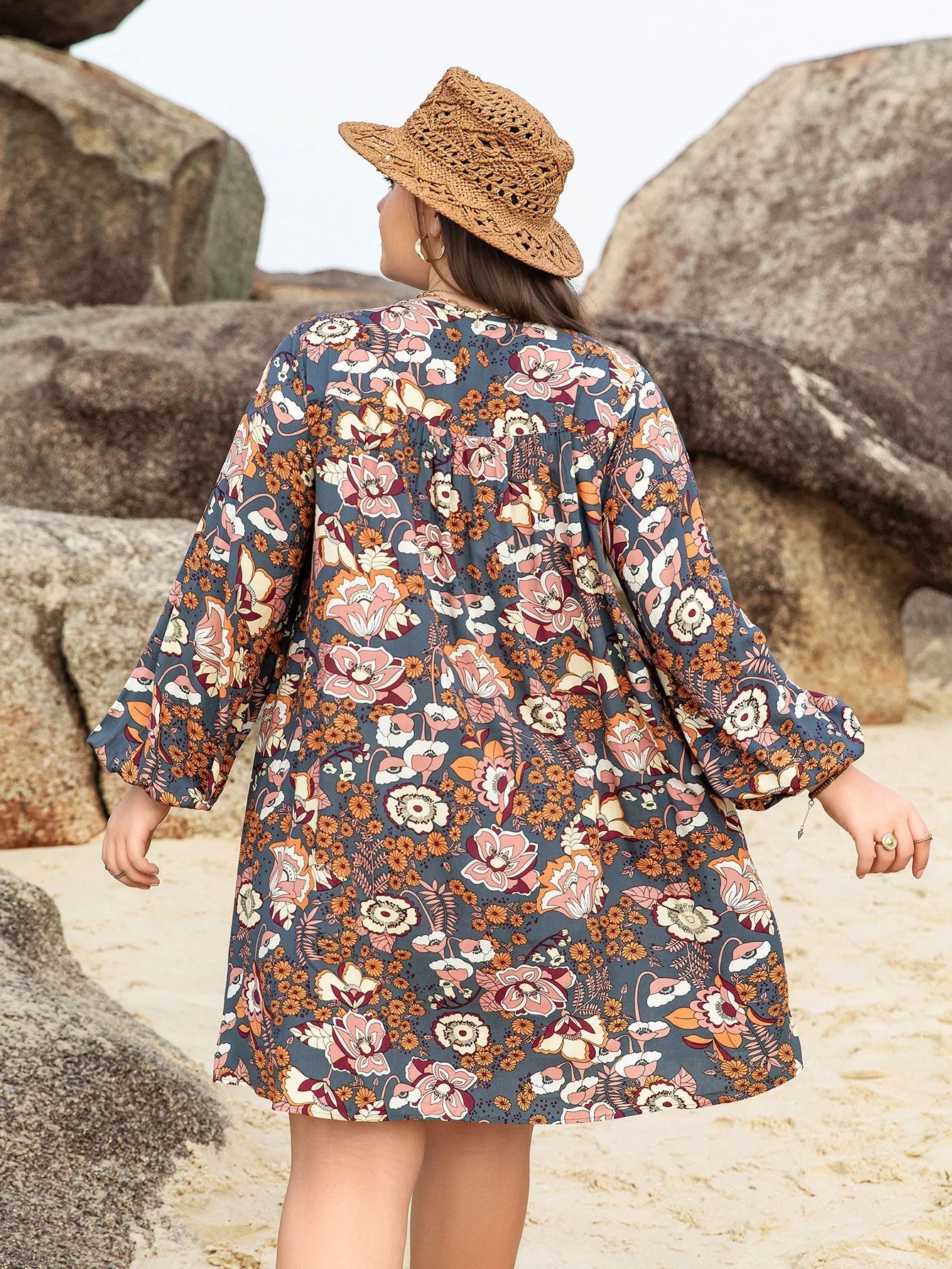 Plus-Size Zomerjurk voor Vrouw Casual en Comfortabel
