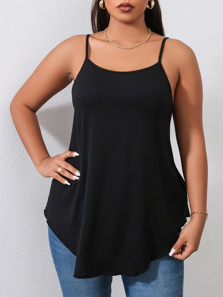 Plus-Size Top Zonder Mouwen Trendy Kleding voor Vrouwen