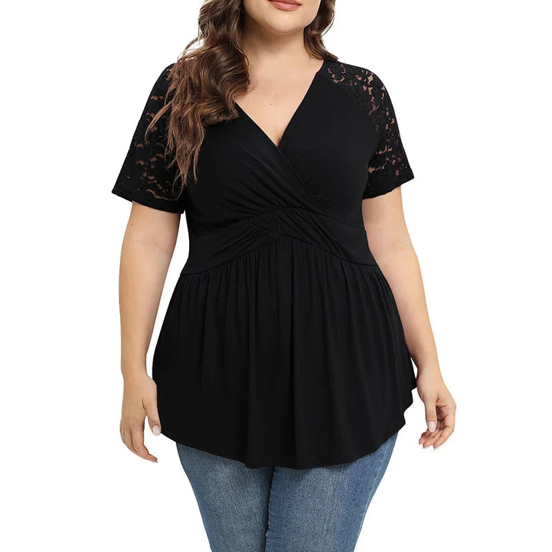 Plus-Size T-Shirt voor Vrouwen Luchtig en Trendy