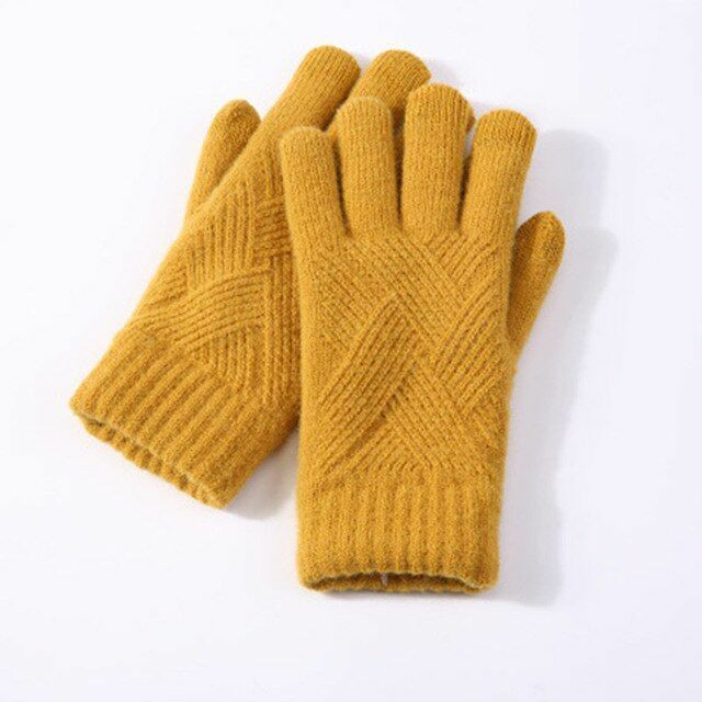 Dameshandschoenen Gebreid Warm Comfy