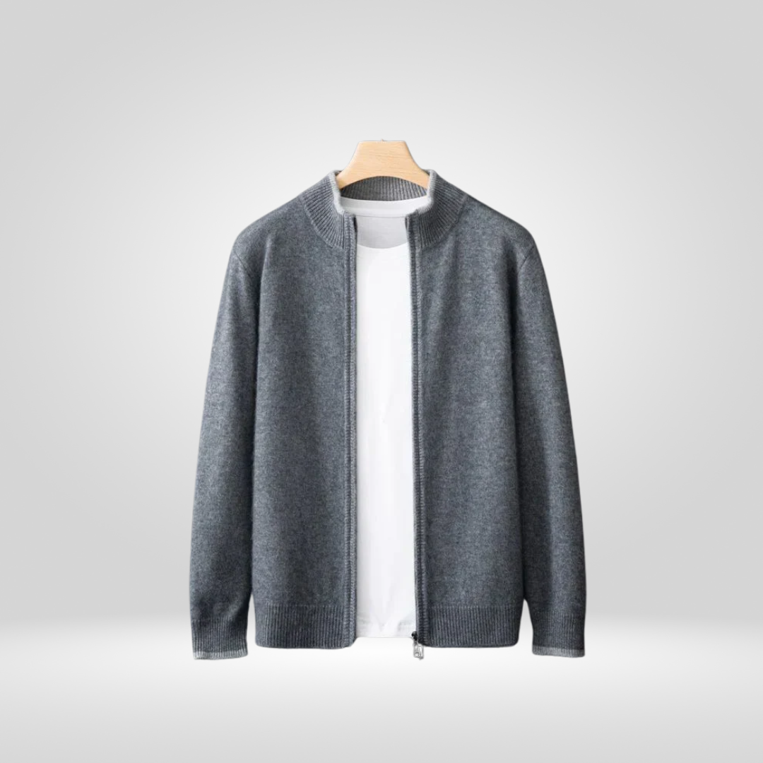 Heren Vest van Kasjmiermix, Zachte Warme Coat