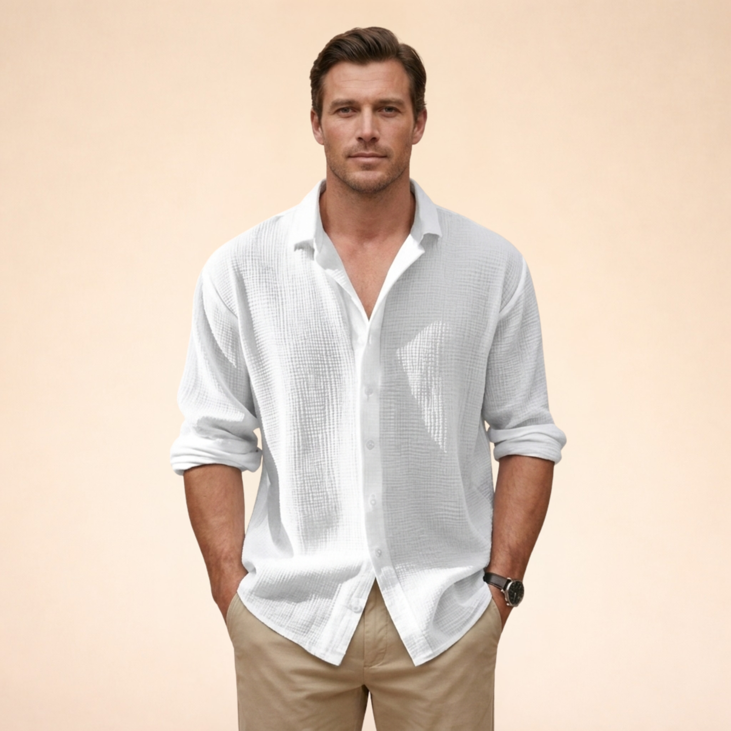 Adam | Klassiek shirt met lange mouwen
