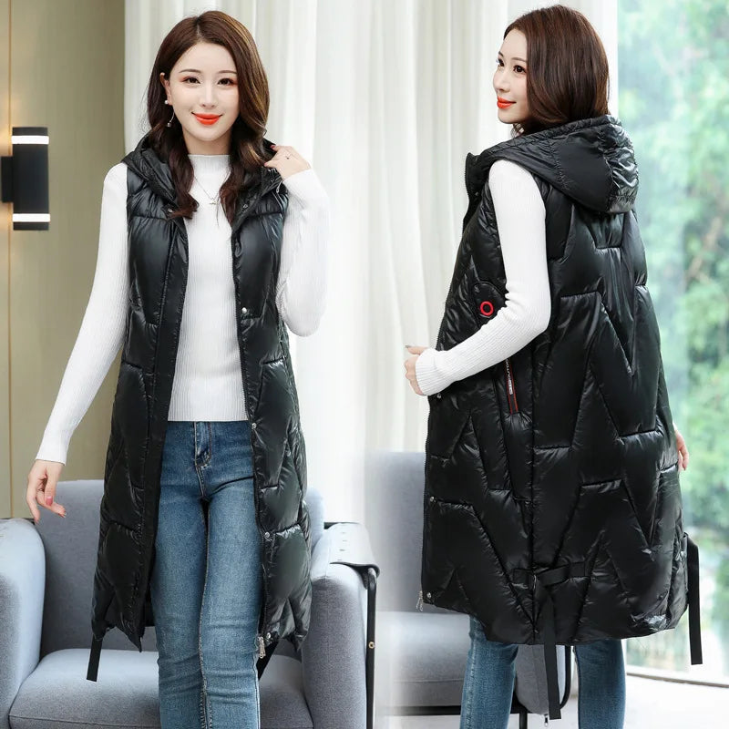 Dame Bodywarmer Lang & Warm