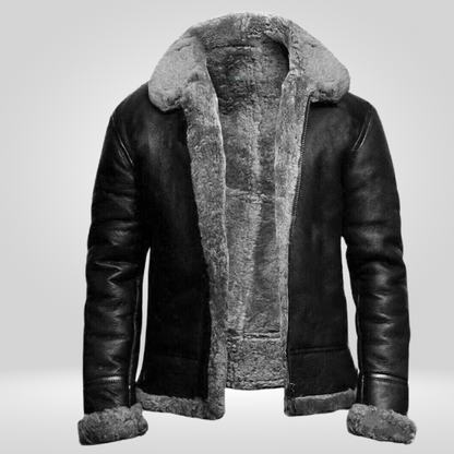 Leren Winterjas Heren - Luxe Leren Jas Donkerbruin