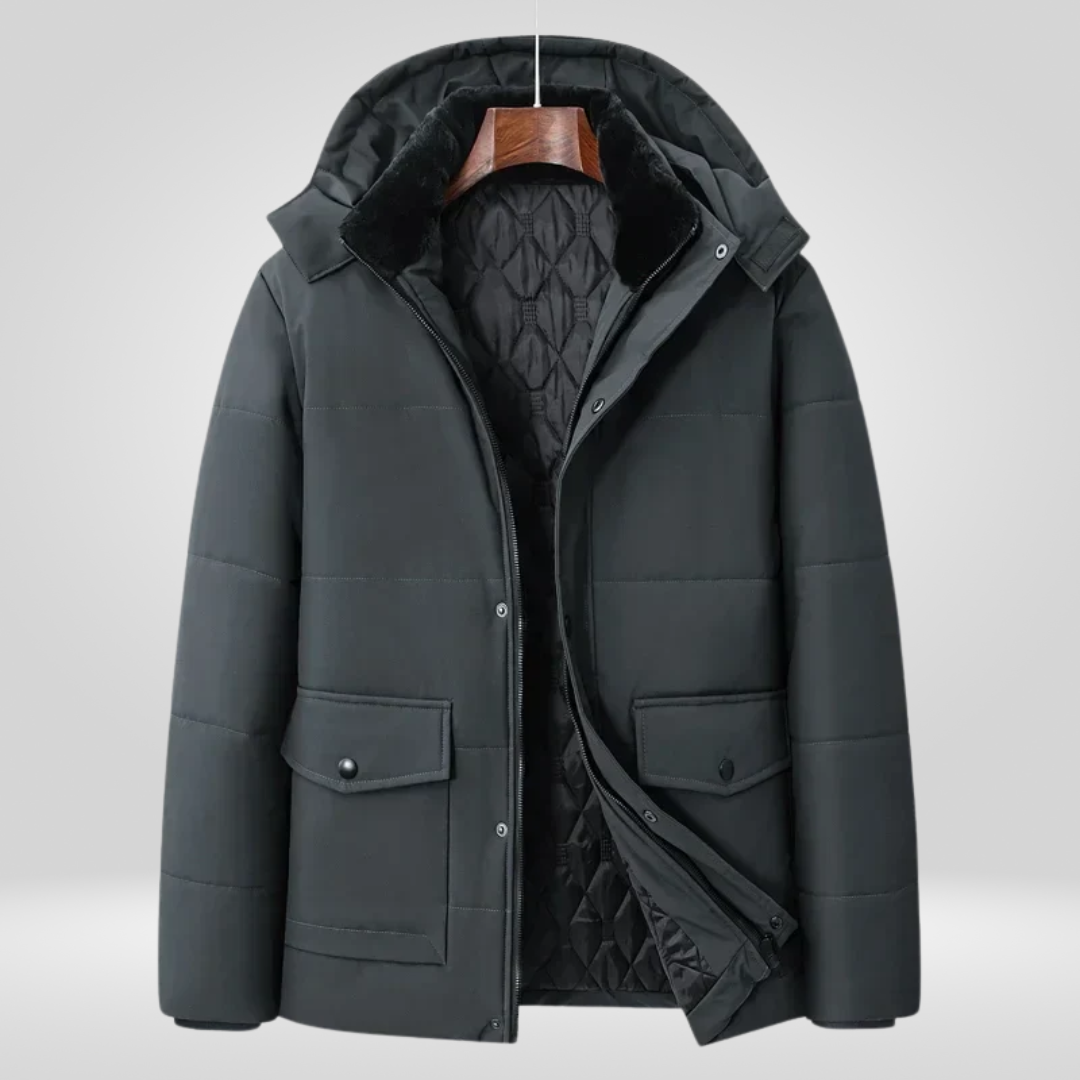 Heren Winterjas Warm Fleece Parka Waterdicht