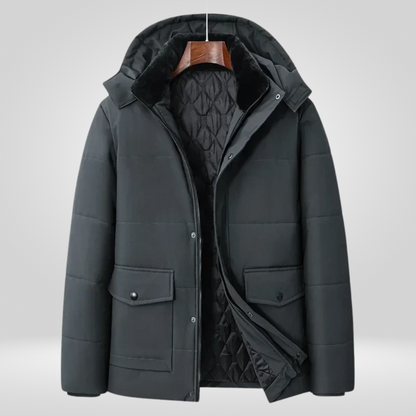 Heren Winterjas Warm Fleece Parka Waterdicht