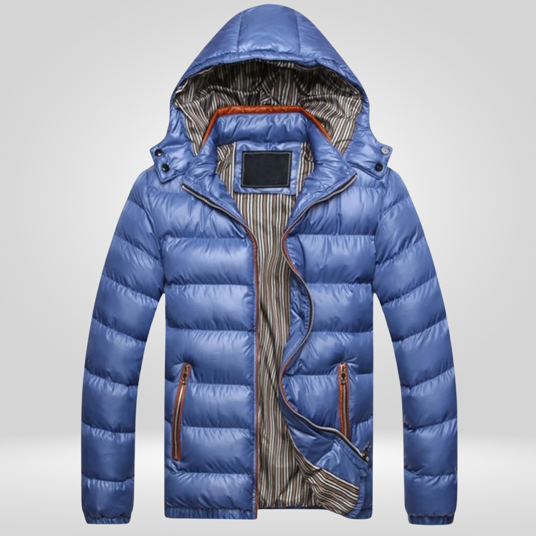 Heren Winterjas Gewatteerd Warm met Capuchon