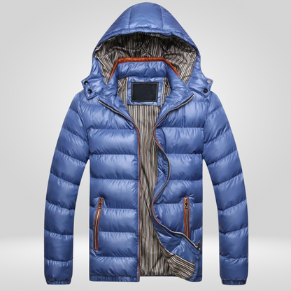 Heren Winterjas Gewatteerd Warm met Capuchon