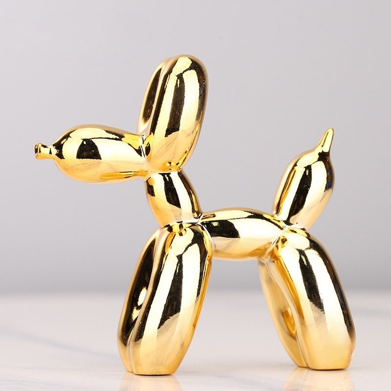 Kunststof Honden Sculptuur BouncePup Ballonhond Figuur