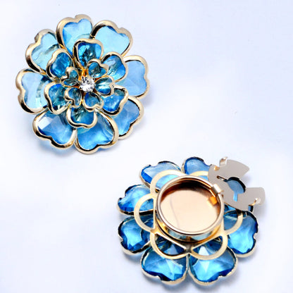 Dames Bloem Manchetknoop Elegant met Knop
