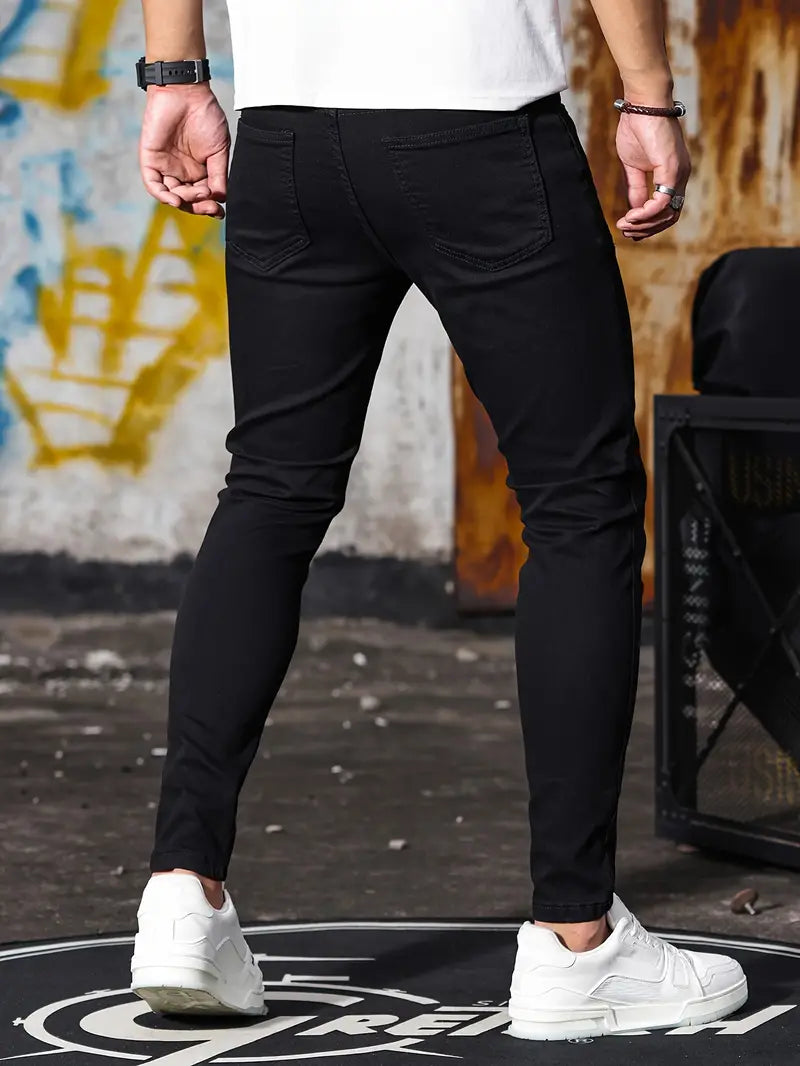 Casual Heren Skinny Jeans van Stretch Denim – Comfort & Stijl