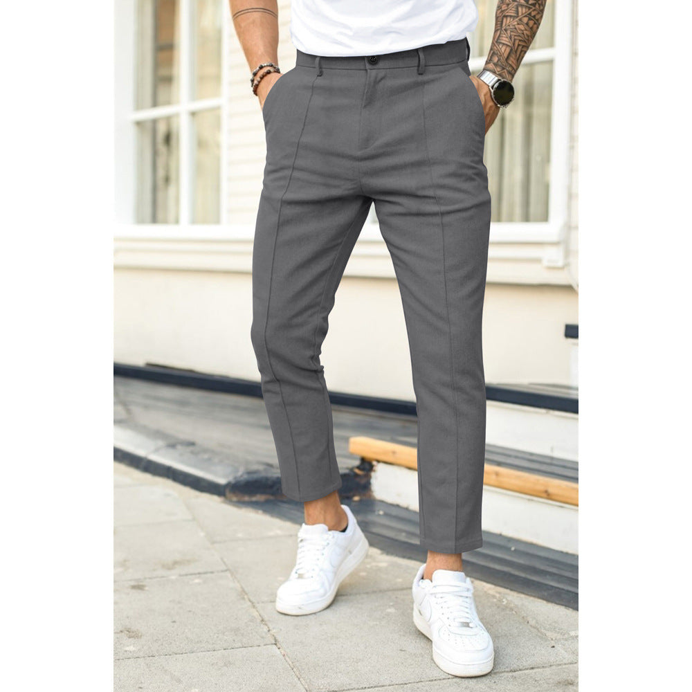 Casual en Elegante Heren Broek voor Vrije Tijd